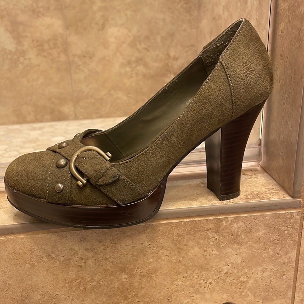 Suede platform shoes - Picture 2 of 4